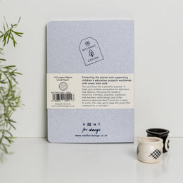 VENT for change Reclaimed Cotton A5 Lined Notebook - White