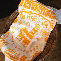 Kei & Molly Flour Sack Dish Towel - Birthday