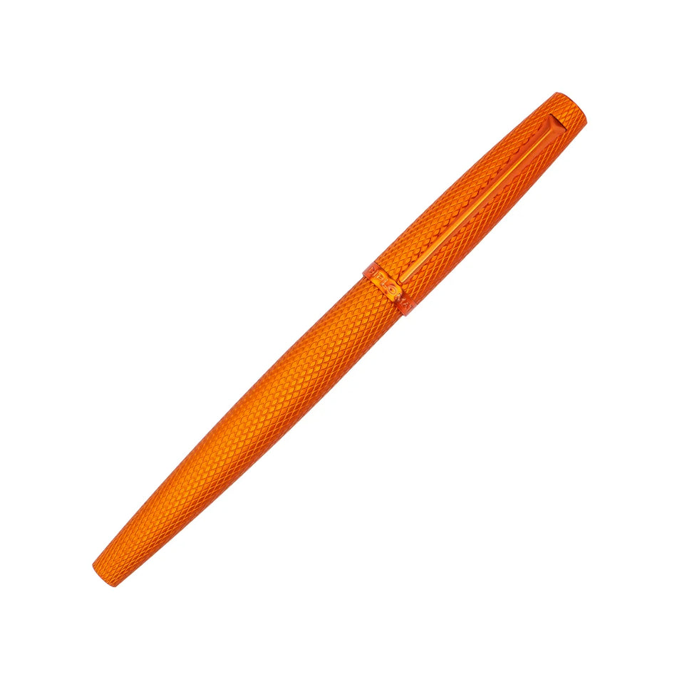 Diplomat Viper Fountain Pen Orange Guilloche - Fine/Medium