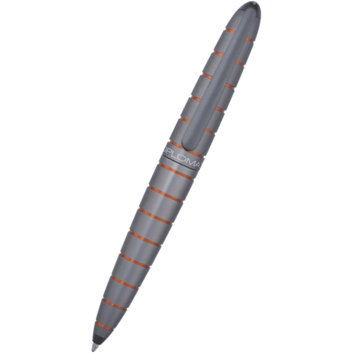 Diplomat Elox Ring Ballpoint - Grey/Orange