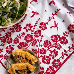 Kei & Molly Flour Sack Dish Towel - Hummingbirds