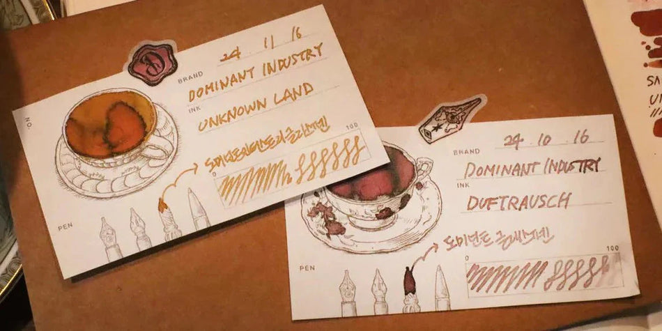 Dominant Industry Ink Swatch Paper - Ink Tea Time