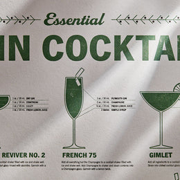 33Books Essential Gin Cocktails Print