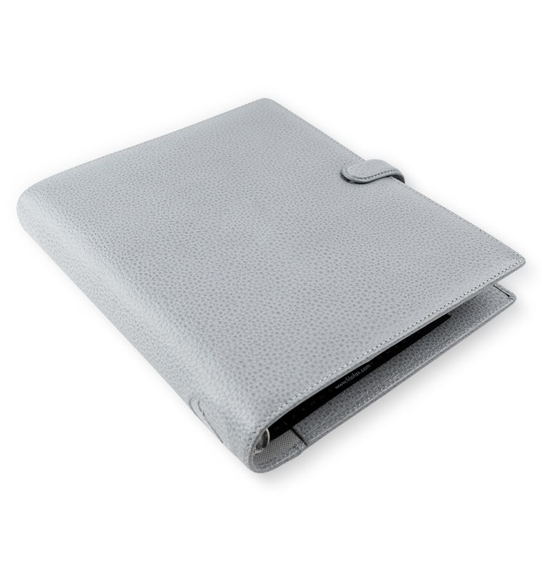Filofax Finsbury A5 Leather Organizer - Slate Grey