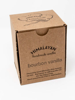Mountain Fire Glass Candle -Bourbon Vanilla