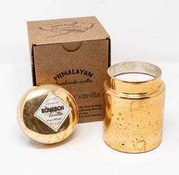 Mountain Fire Glass Candle -Bourbon Vanilla
