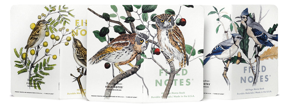 Field Notes Memo Books - Birds and Trees of North America - Pack A