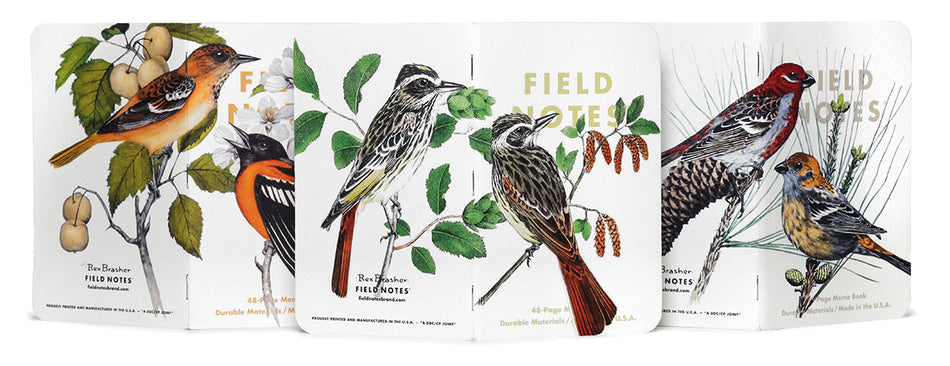 Field Notes Memo Books - Birds and Trees of North America - Pack B