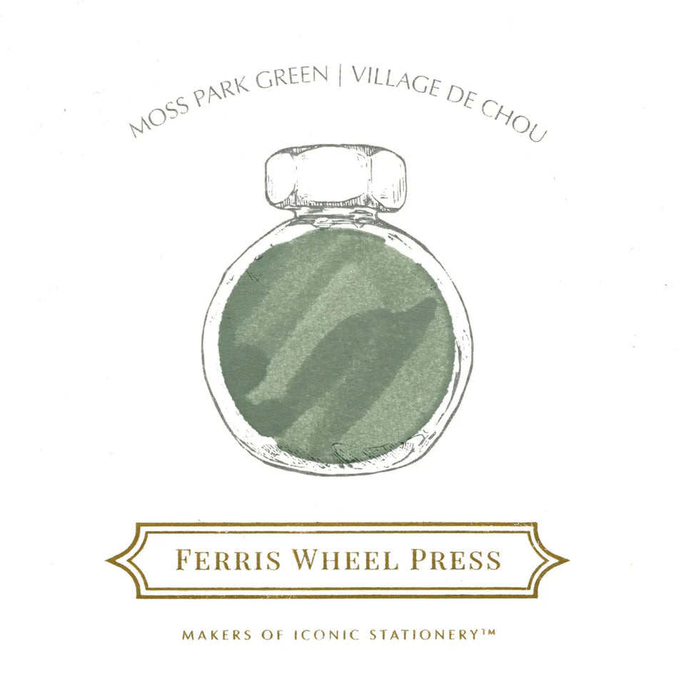 Ferris Wheel Press Fountain Pen Ink (38ml) - Moss Park Green