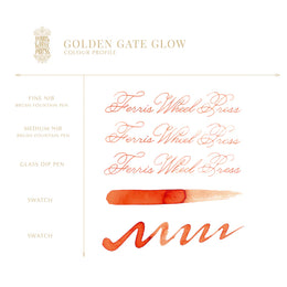 Ferris Wheel Press Fountain Pen Ink (38ml) - Golden Gate Glow