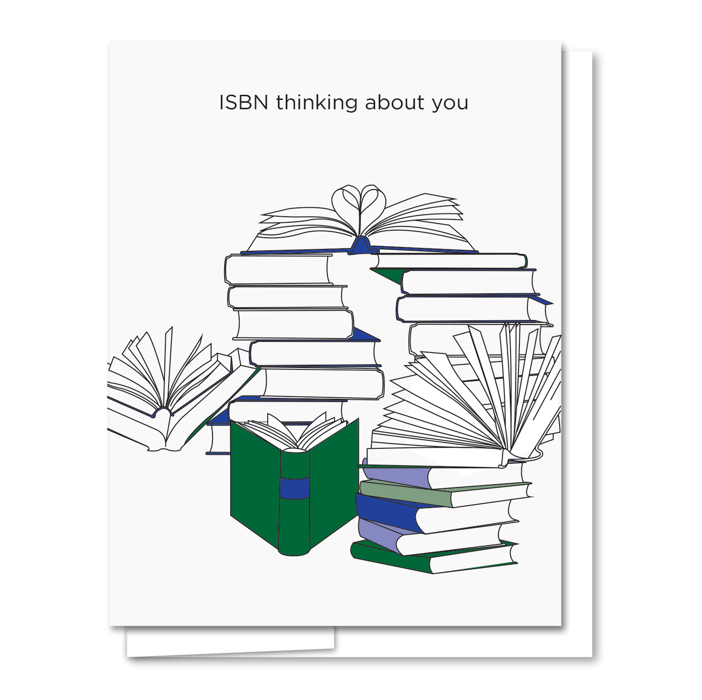 Quick Brown Fox Letterpress ISBN Books Love Card