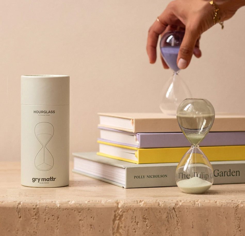 gry mattr Desktop Mini Hourglass - Seagreen (5 minutes)