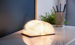 Gingko Mini Smart Book Light Natural Wood - Maple