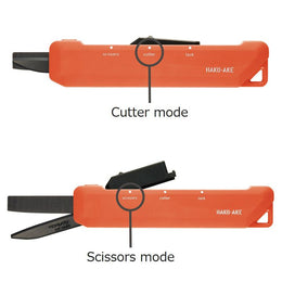 Kokuyo HAKOAKE 2 Way Portable Scissors - Orange