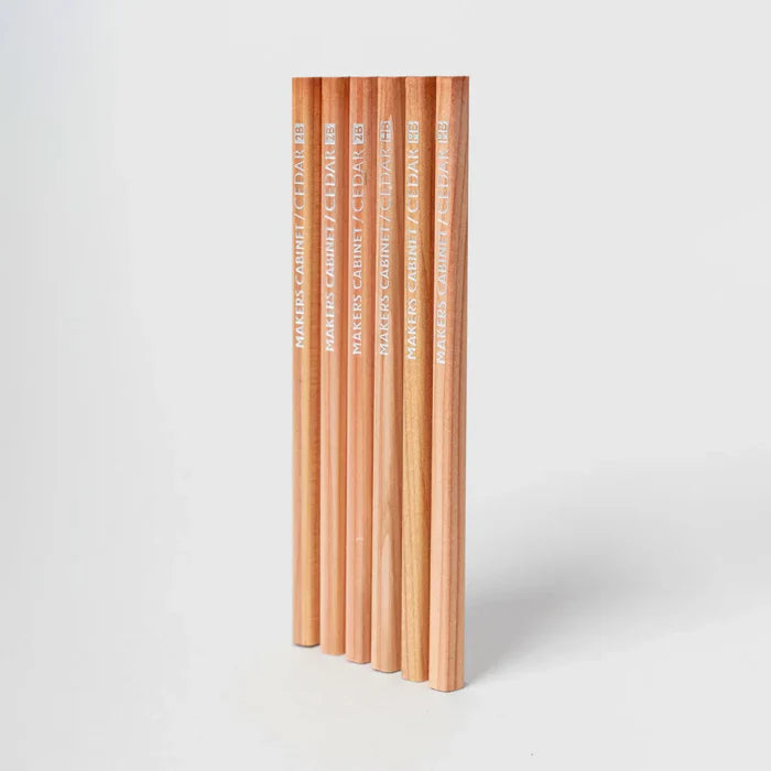 Makers Cabinet - HB Pencil Refills for Ferrule - Pack of Six