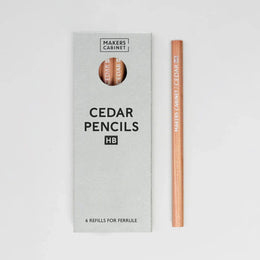 Makers Cabinet - HB Pencil Refills for Ferrule - Pack of Six