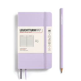 LEUCHTTURM1917 Notebook Softcover Pocket (A6), Ruled, 123 pages - Lilac Purple