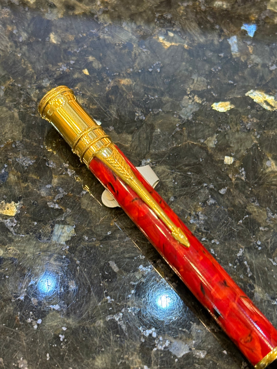Parker Duofold Red Marble Pencil - PRE-LOVED
