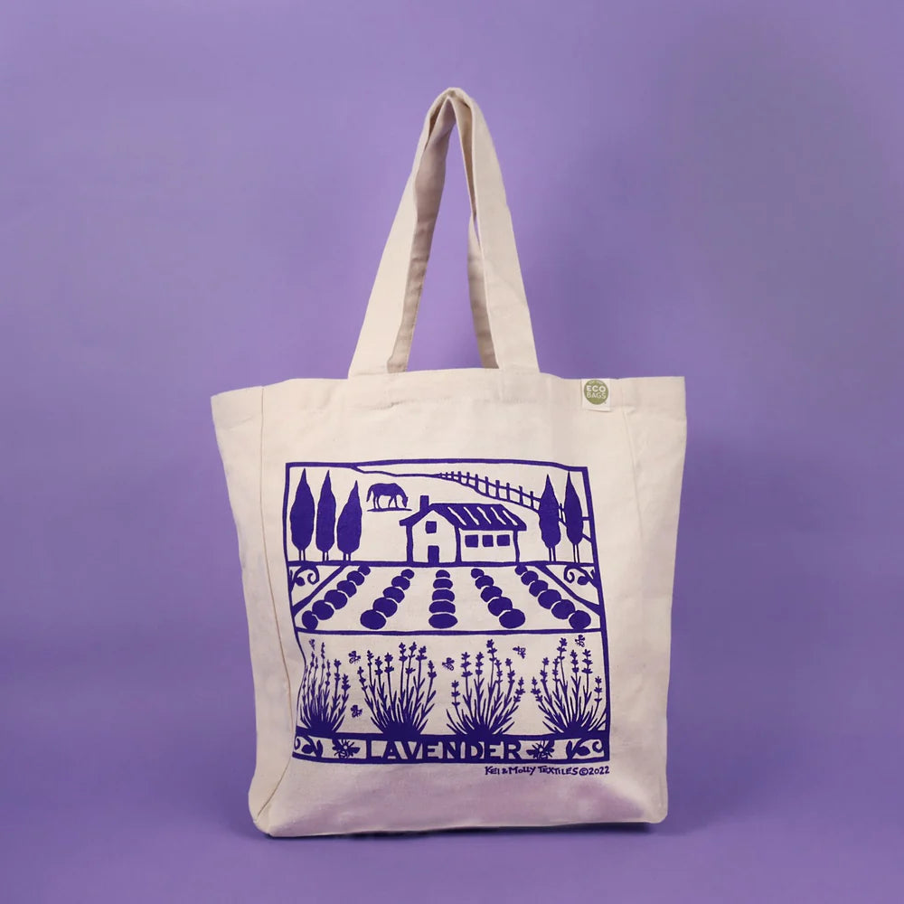 Kei & Molly Tote- Lavender Farm