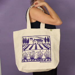 Kei & Molly Tote- Lavender Farm