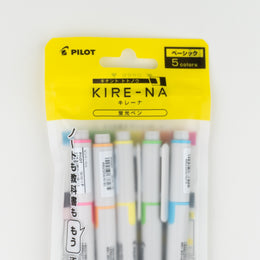 Pilot KIRE-NA Hightlighter Set (5 Traditional Colors)