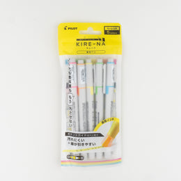 Pilot KIRE-NA Hightlighter Set (5 Traditional Colors)
