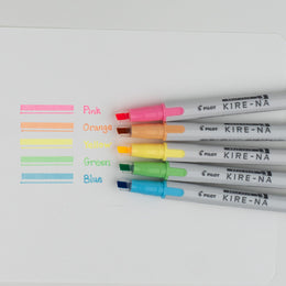 Pilot KIRE-NA Hightlighter Set (5 Traditional Colors)