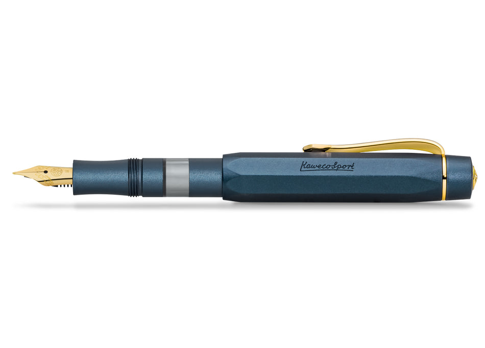 Kaweco AL Sport Piston Filler Fountain Pen - Navy (Starter Set)