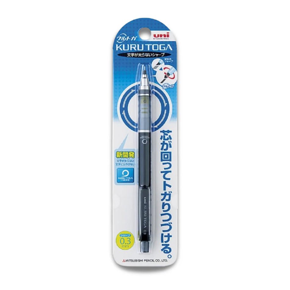 Uni Kuru Toga Mechanical Pencil 0.3 mm - Black