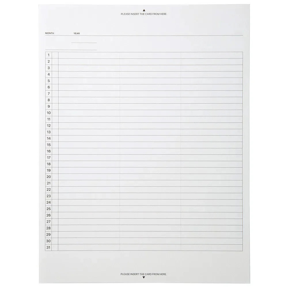 Laconic Field Pad - A5 Gantt Chart Monthly