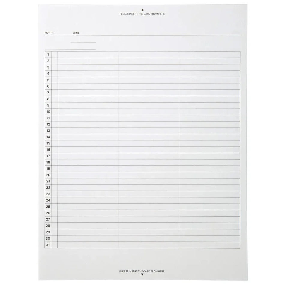 Laconic Field Pad - A5 Gantt Chart Monthly