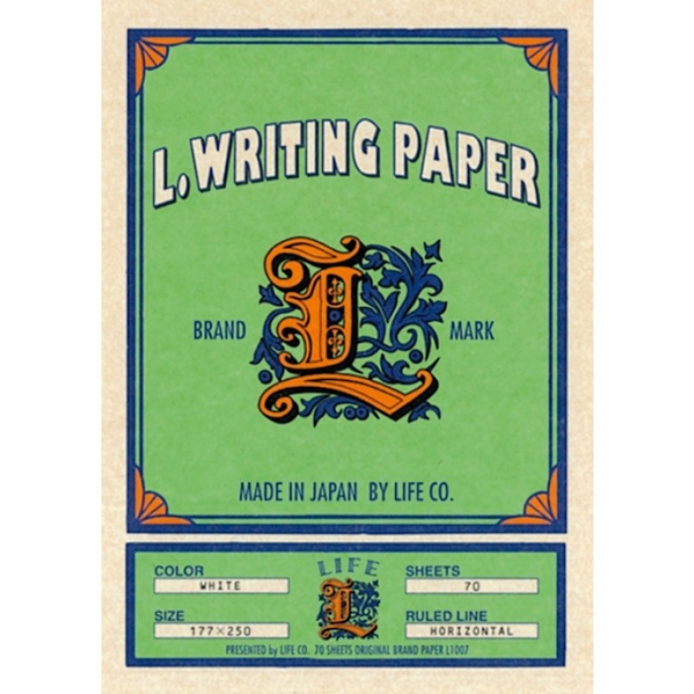 Life Brand Letter Pad - B5 Horizontal Ruled