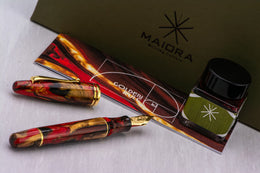 Maiora Ultra Ogiva 14KT Fountain Pen - Golden Rule