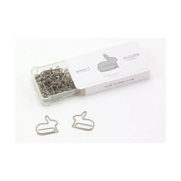 Midori D-clips Paper Clips - Rabbit