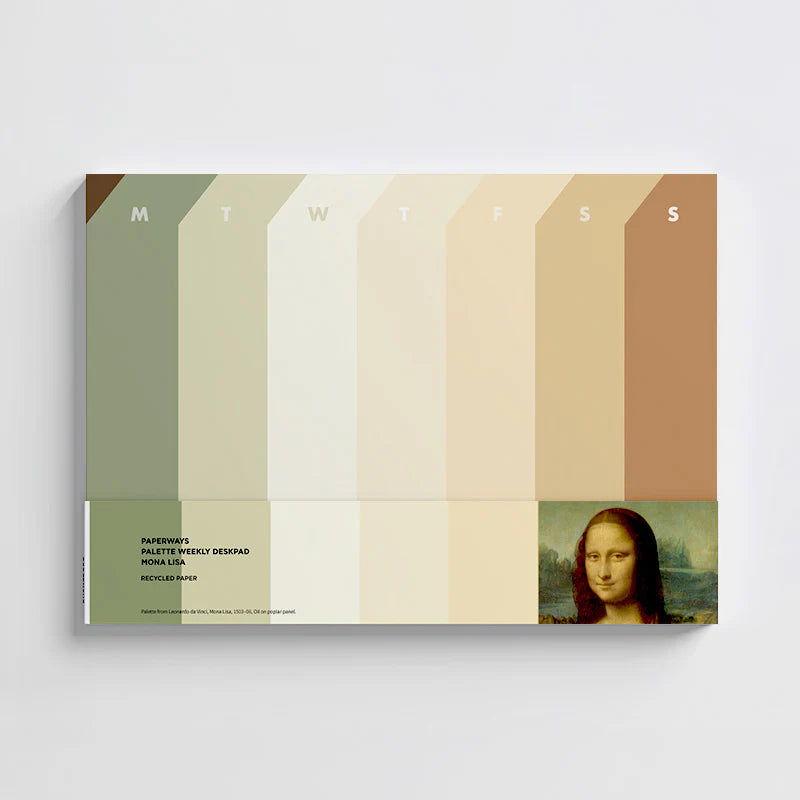 Paperways - Palette Weekly Deskpad - Mona Lisa (da Vinci)