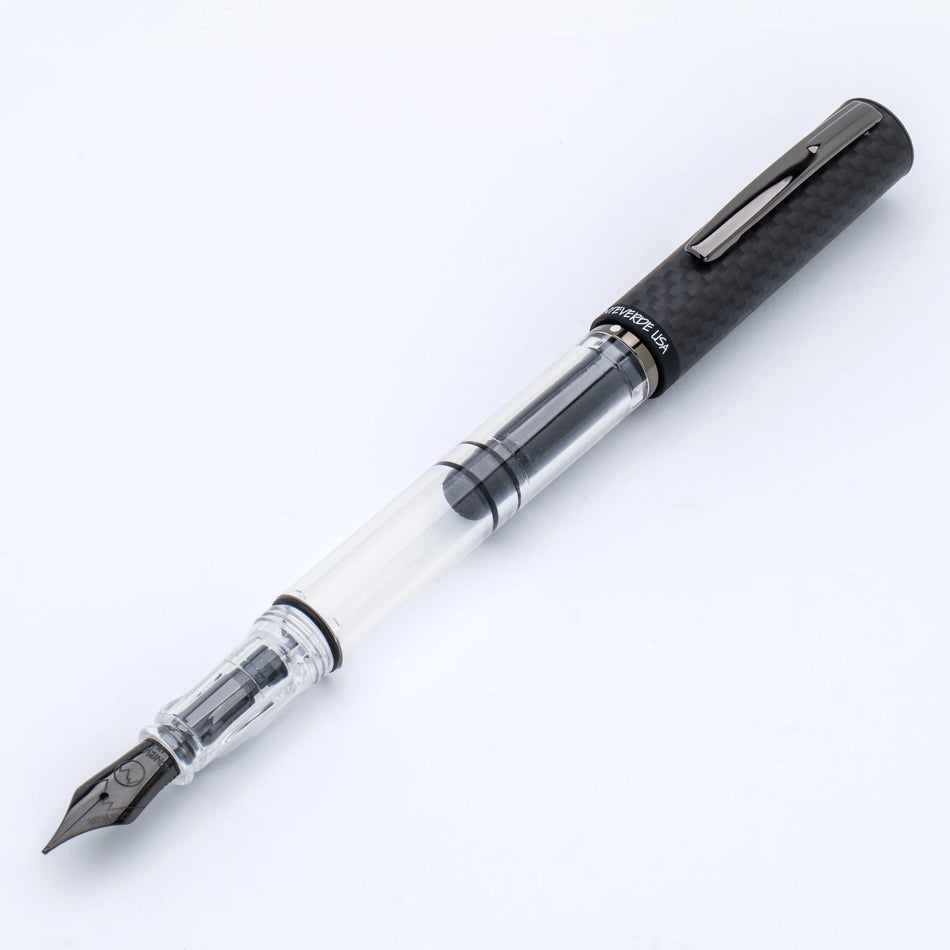 Monteverde MP1 Fountain Pen Matte Carbon Fiber - Omniflex