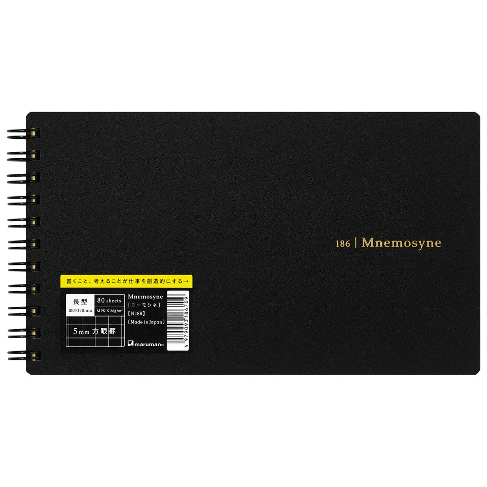 Mnemosyne N186 Notebook - Horizontal 5 mm Graph