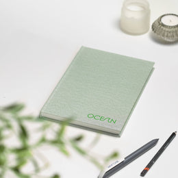VENT for change A5 Ocean Waste Lined Notebook - Green Algae