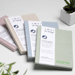 VENT for change A5 Ocean Waste Lined Notebook - Coral Pink