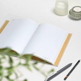 VENT for change A5 Ocean Waste Lined Notebook - Sandy Yellow