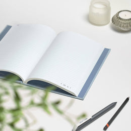 VENT for change A5 Ocean Waste Lined Notebook - Sea Blue