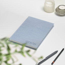 VENT for change A5 Ocean Waste Lined Notebook - Sea Blue