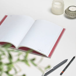 VENT for change A5 Ocean Waste Lined Notebook - Coral Pink