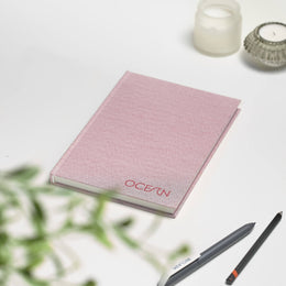 VENT for change A5 Ocean Waste Lined Notebook - Coral Pink