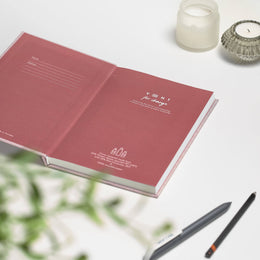 VENT for change A5 Ocean Waste Lined Notebook - Coral Pink