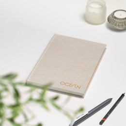 VENT for change A5 Ocean Waste Lined Notebook - Sandy Yellow