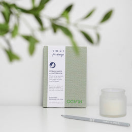VENT for change A5 Ocean Waste Lined Notebook - Green Algae