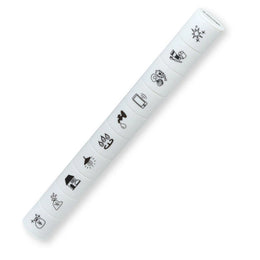 Shachihata Allemore Nototo 10 Mini Stamp Set - Spending Log