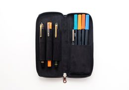 PLOTTER Long Zipper Pen Case Black