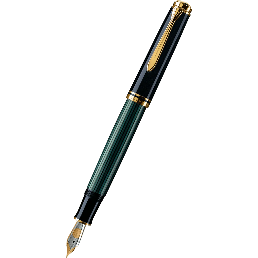 Pelikan Souverän M 400 Fountain Pen - Black/Green
